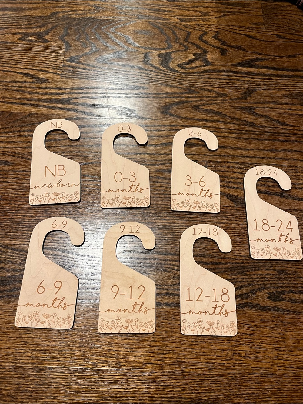 Wooden baby closet dividers